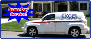 essex county pest control van with exterminator logo